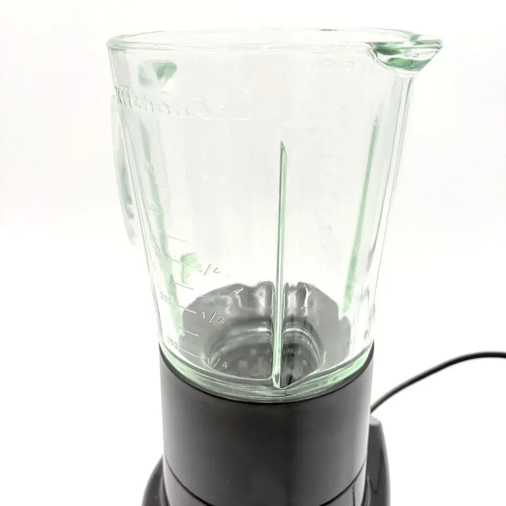 KitchenAid KSB5083 Black Blender Glass Jar Ice Crushing All Speeds Tested Works